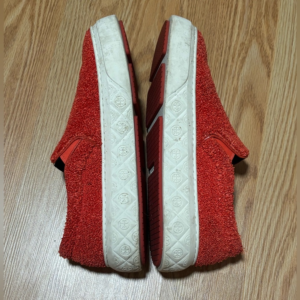 TORY BURCH LADYBUG SLIP-ON SNEAKER 🐞 SIZE 10 EUC PIPER RED - Picture 6 of 13